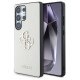 Guess Grained Big 4G Logo Small Classic Logo Case for Samsung Galaxy S25 Ultra beige