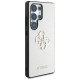 Guess Grained Big 4G Logo Small Classic Logo Case for Samsung Galaxy S25 Ultra beige