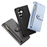 Dux Ducis Lawa Leather Case for Samsung Galaxy S25+ with Detachable Magnetic Wallet - Black