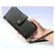 Dux Ducis Lawa Leather Case for Samsung Galaxy S25+ with Detachable Magnetic Wallet - Black