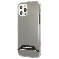 Mercedes AMG Electroplate Black&White Case for iPhone 12 / 12 Pro - Transparent