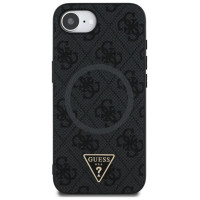 Guess 4G Ring Triangle Logo MagSafe case for iPhone 16e - black