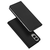 Dux Ducis Skin Pro Case for Samsung Galaxy S25 Edge with Flip and Card Slot - Black