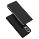 Dux Ducis Skin Pro Case for Samsung Galaxy S25 Edge with Flip and Card Slot - Black