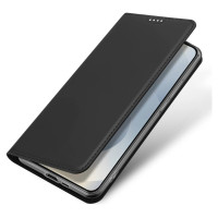 Dux Ducis Skin Pro Case for Samsung Galaxy S25 Edge with Flip and Card Slot - Black