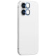 Amazingthing AR Aluminum 2 Lens Glass with Camera Lens Frame for iPhone 16 / 16 Plus - Blue