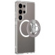 Amazingthing Minimal Mag Case with Magnetic Ring and Magnetic Ring for Samsung Galaxy S25 Ultra - Transparent