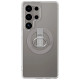 Amazingthing Minimal Mag Case with Magnetic Ring and Magnetic Ring for Samsung Galaxy S25 Ultra - Transparent