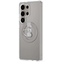 Amazingthing Minimal Mag Case with Magnetic Ring and Magnetic Ring for Samsung Galaxy S25 Ultra - Transparent
