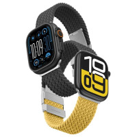 Amazingthing Set of 2 AmazingThing Blend Band for Apple Watch 45/46/49mm - Yellow-Black/Black