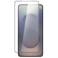 Amazingthing Radix Full Glass Tempered Glass with Black Frame for Samsung S25 Edge