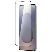 Amazingthing Radix Full Glass Tempered Glass with Black Frame for Samsung S25 Edge