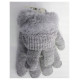 Yoclub Cimdi FUR 14 cm RED-0104 BOY