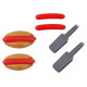 Lean Toys* Grils BBQ ar aksesuāriem 89505