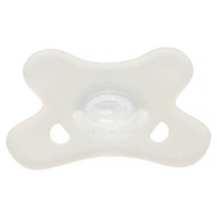 Canpol Babies Māneklis 100% silikons,simetrisks 6-12m, 24/002 white [A]