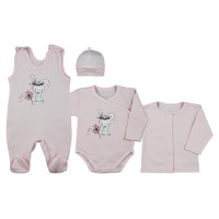 Koala Baby Pūriņš 4 el. RABBIT pink 62 cm 09-902