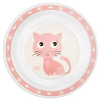 Canpol Babies Šķivis plastmasas CUTIE ANIMALS 4/411 pink