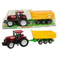 Lean Toys* Traktors ar piekabi 50 cm 58086