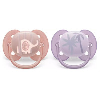Philips Avent māneklītis Ultra soft DECO, 0-6M (2 gab), meitenēm - SCF091/09