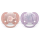 Philips Avent māneklītis Ultra soft DECO, 0-6M (2 gab), meitenēm - SCF091/09