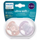 Philips Avent māneklītis Ultra soft DECO, 0-6M (2 gab), meitenēm - SCF091/09