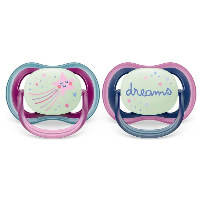 Philips Avent māneklītis Ultra Air Night, 6-18M, (2gab), meitenēm - SCF376/14