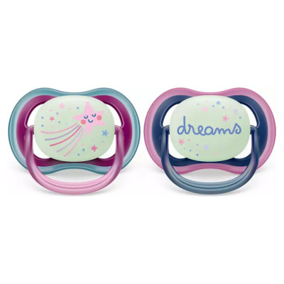 Philips Avent māneklītis Ultra Air Night, 6-18M, (2gab), meitenēm - SCF376/14