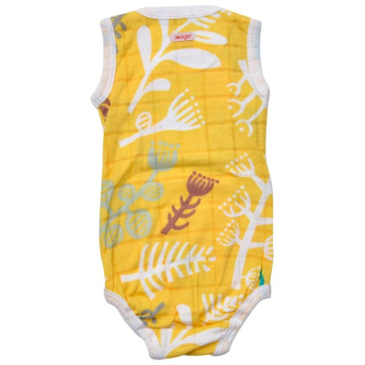 Lodger Romper Botanimal kokvilnas bodijs bez piedurknēm, Spring, 68 cm - RF 053_68