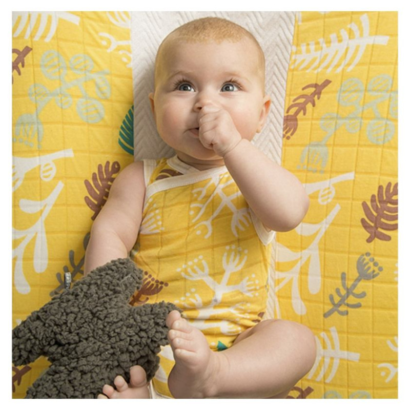 Lodger Romper Botanimal kokvilnas bodijs bez piedurknēm, Spring, 68 cm - RF 053_68