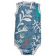 Lodger Romper Botanimal kokvilnas bodijs bez piedurknēm, Ocean, 62 cm - RF 074_62
