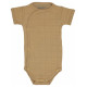 Lodger Romper Solid kokvilnas bodijs ar īsām piedurknēm, Honey, 74 cm - RFS 076_74