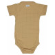 Lodger Romper Solid kokvilnas bodijs ar īsām piedurknēm, Honey, 74 cm - RFS 076_74