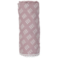 Lodger Swaddle Tribe Muslin kokvilnas autiņš, 120x120 cm, Rose - SWT 107