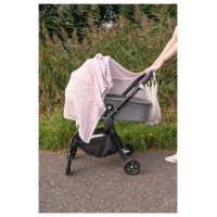 Lodger Swaddle Tribe Muslin kokvilnas autiņš, 120x120 cm, Rose - SWT 107