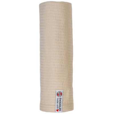 Lodger Swaddler Seersucker kokvilnas autiņ&scaron;, 120x120 cm, Birch - SW 093