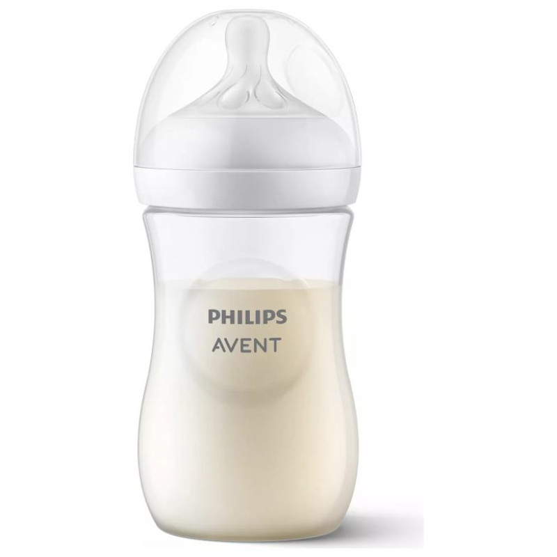 Philips Avent Natural Response baro&scaron;anas pudelīte 260 ml, vidējas plūsmas knupītis, 1m+ - SCY903/01