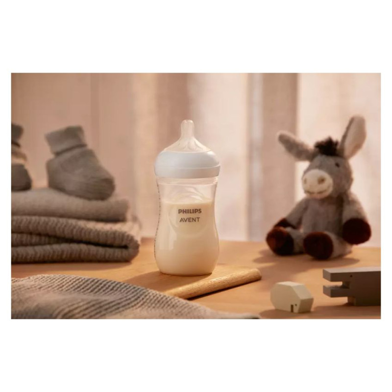 Philips Avent Natural Response baro&scaron;anas pudelīte 260 ml, vidējas plūsmas knupītis, 1m+ - SCY903/01