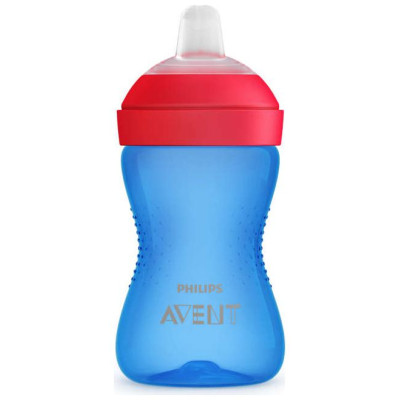 Philips Avent My Grippy mācību krūzīte ar mīkstu snīpi 300ml, 9M+, zila - SCF802/01