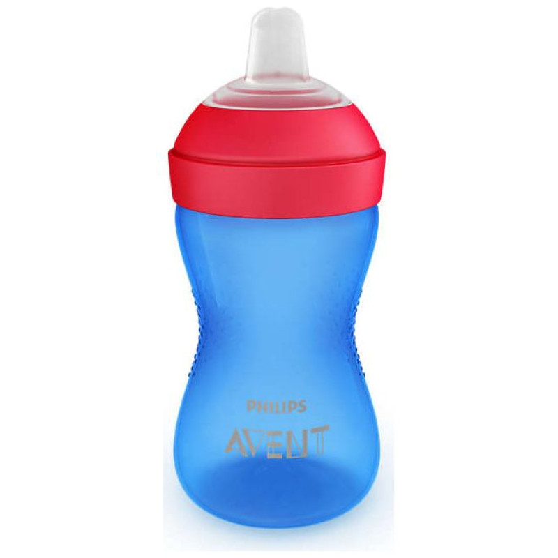 Philips Avent My Grippy mācību krūzīte ar mīkstu snīpi 300ml, 9M+, zila - SCF802/01