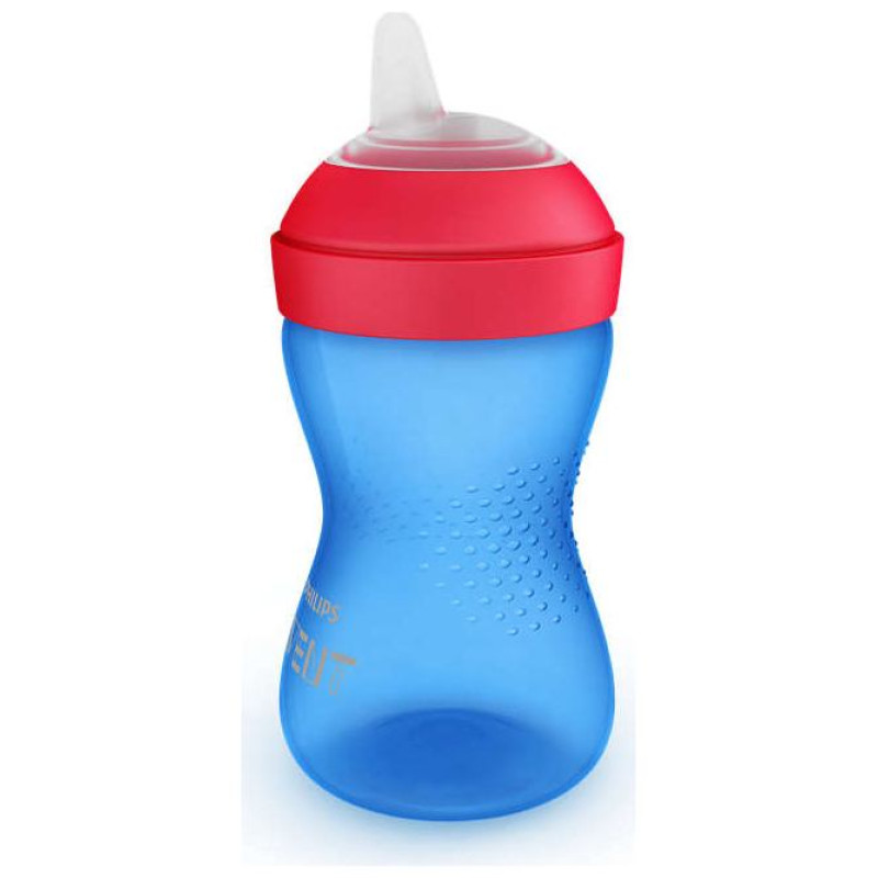 Philips Avent My Grippy mācību krūzīte ar mīkstu snīpi 300ml, 9M+, zila - SCF802/01