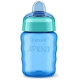 Philips Avent Easy Sip mācību krūzīte,  9M+, 260ml, silikona snīpis, zila - SCF553/05