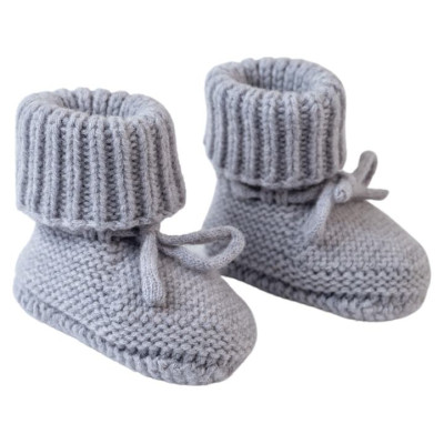 Lodger Slipper Folklore Merino vilnas čībiņas,Drizzle, 0-6m - SLM 629_0-6