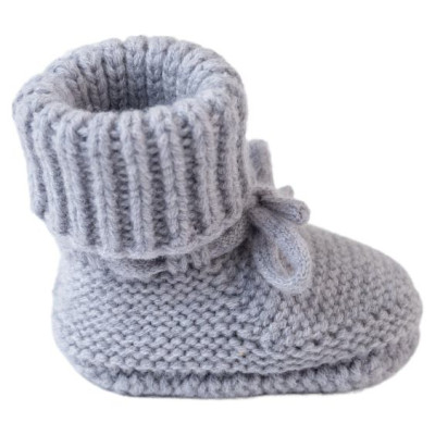 Lodger Slipper Folklore Merino vilnas čībiņas,Drizzle, 0-6m - SLM 629_0-6