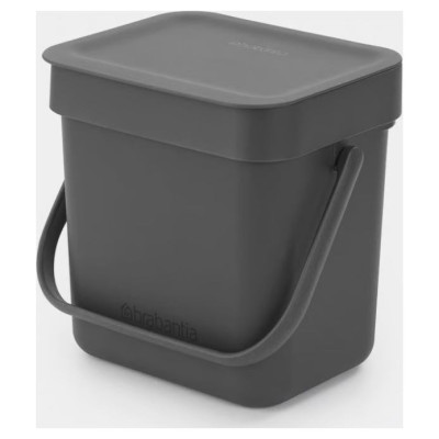 Brabantia atkritumu tvertne Sort & Go, 3 l, Grey - 209888