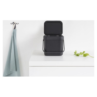 Brabantia atkritumu tvertne Sort & Go, 3 l, Grey - 209888