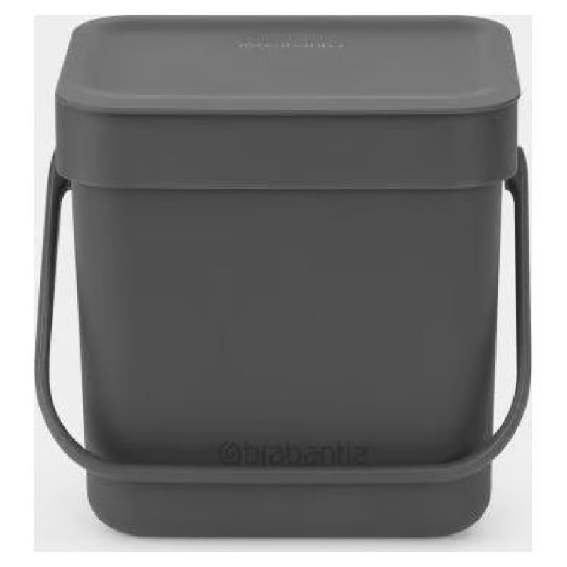 Brabantia atkritumu tvertne Sort & Go, 3 l, Grey - 209888