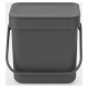 Brabantia atkritumu tvertne Sort & Go, 3 l, Grey - 209888