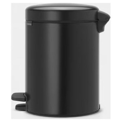 Brabantia atkritumu tvertne ar pedāli NewIcon, 5 l, Matt Black - 112928
