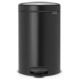 Brabantia atkritumu tvertne ar pedāli NewIcon, 12 l, Matt Black - 113741