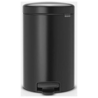Brabantia atkritumu tvertne ar pedāli NewIcon, 12 l, Matt Black - 113741